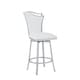 preview thumbnail 1 of 5, Somette Nana Swivel Counter Stool with Design Back