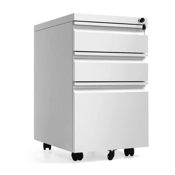 Shop Superday 3 Drawer Rolling Metal Locking File Cabinet A