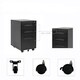 Superday 3- drawer  Rolling Metal Locking File Cabinet(B) - Thumbnail 3