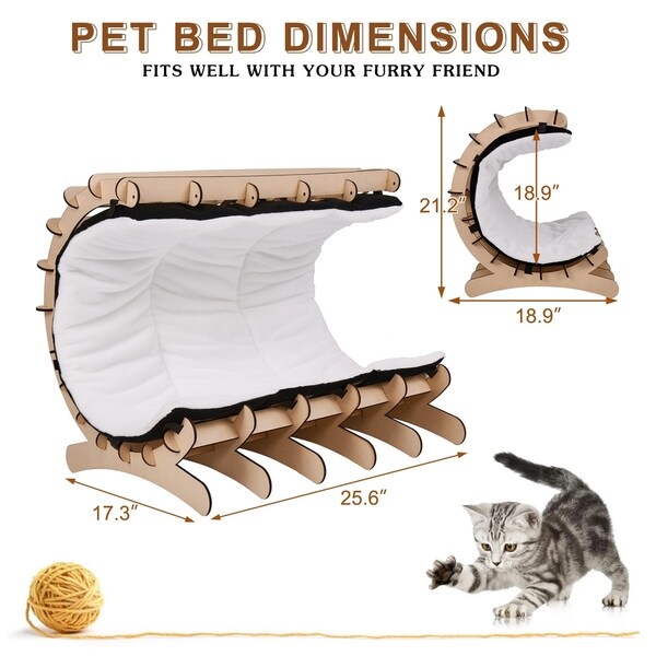 cat castle bed