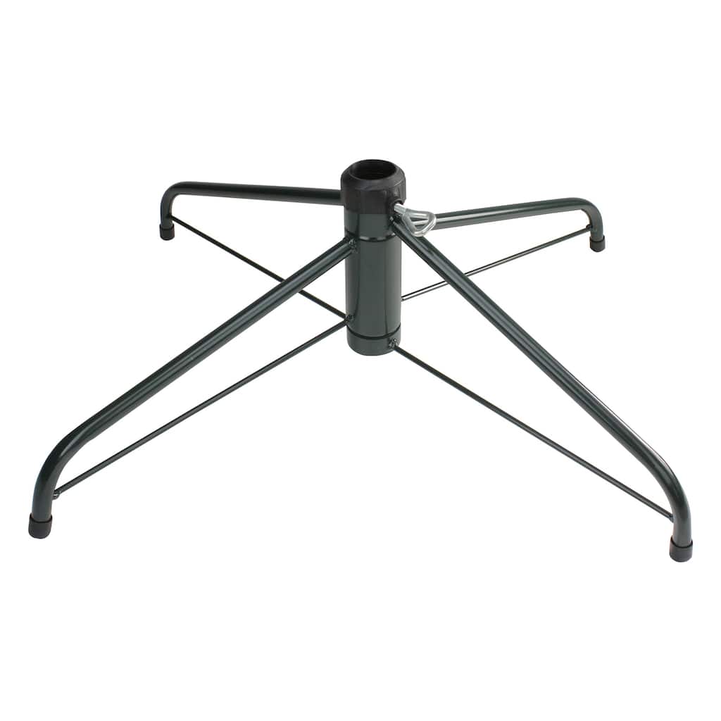 Green Metal Christmas Tree Stand for Artificial Trees.