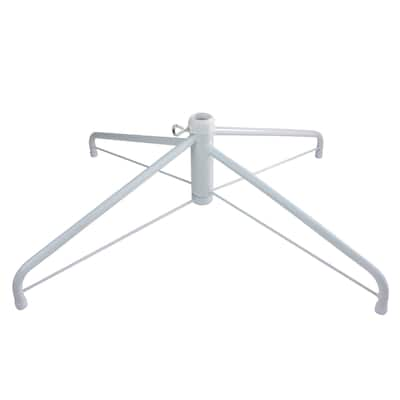 White Metal Christmas Tree Stand for 9'-10' Artificial Trees