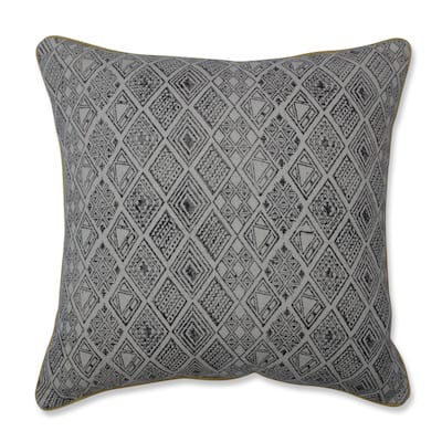 Pillow Perfect Barfi Black/Off White 18-inch Throw Pillow