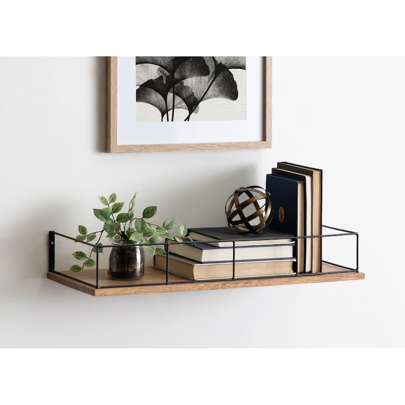 Kate and Laurel Benbrook Modern Shelf - 24x8