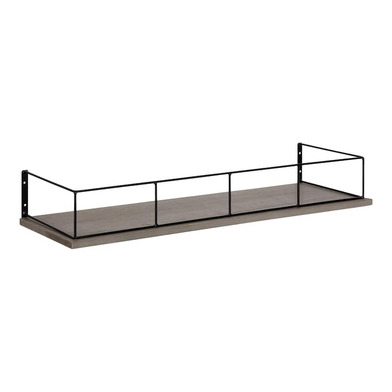 Kate and Laurel Benbrook Modern Shelf - 24x8 - Gray