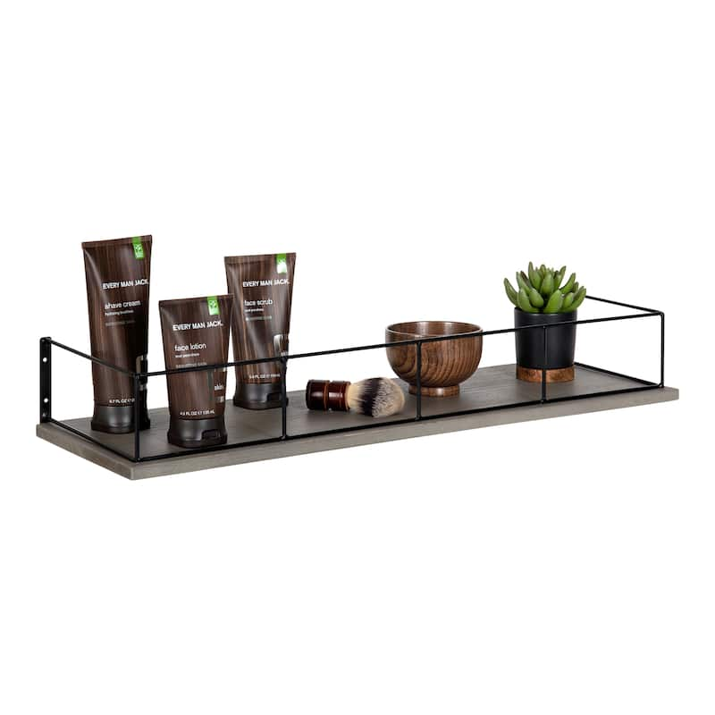 Kate and Laurel Benbrook Modern Shelf - 24x8