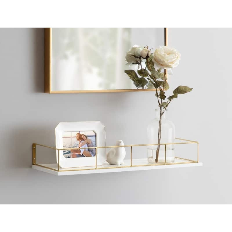 Kate and Laurel Benbrook Modern Shelf - 24x8