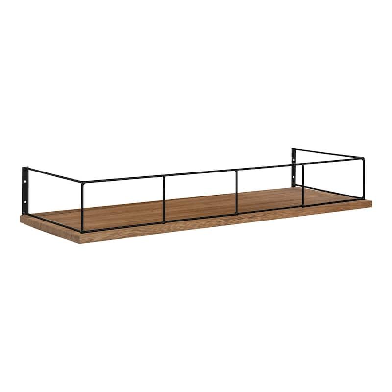 Kate and Laurel Benbrook Modern Shelf - 24x8 - Brown