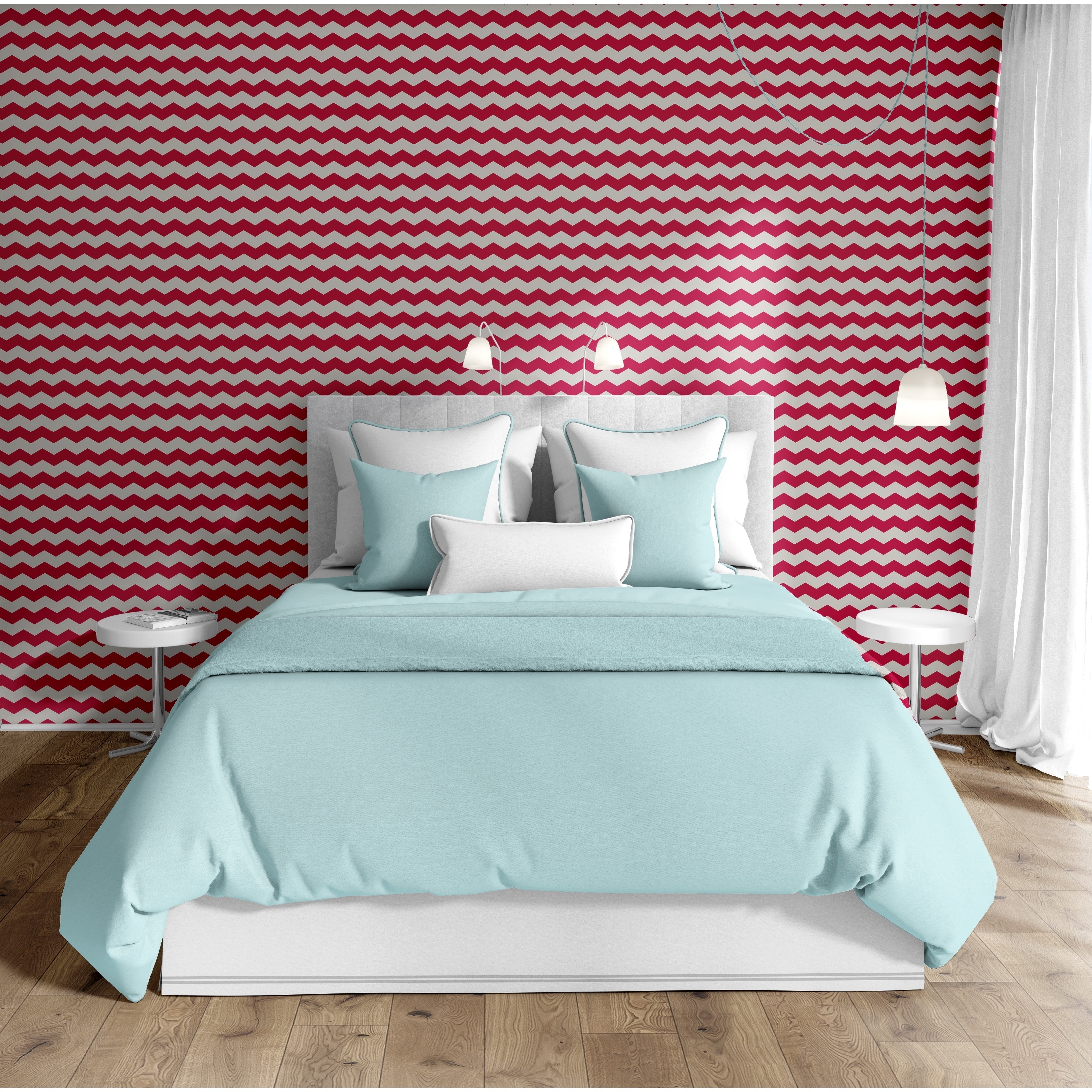 Shop Elle Decor Chev Red Peel And Stick Wallpaper By Kavka Designs