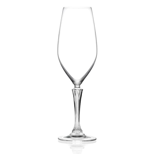 Majestic Gifts Inc. Set of 6 Glass Designed Flute-15 oz-Made in Europe