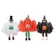 preview thumbnail 1 of 4, Set of 3 Ghost Pumpkin and Bat Standing Halloween Kid Figures 36"