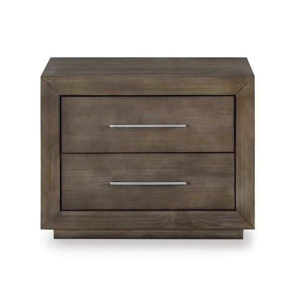 Shop Carbon Loft Carnegie Two Drawer Nightstand With Usb In Dark