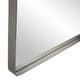 preview thumbnail 5 of 6, Allan Andrews Silver Framed Full Length Steele Mirror - 30 x 72