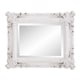 preview thumbnail 3 of 6, Allan Andrews Edwin White Wood Framed Wall Mirror
