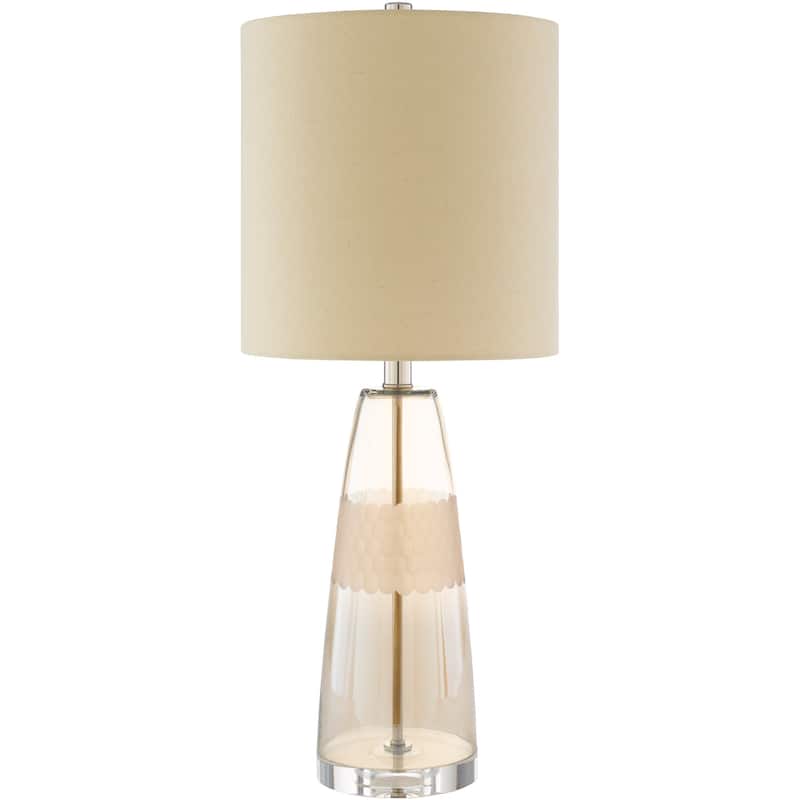 Jalappa Modern Textured Glass Table Lamp
