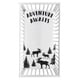 preview thumbnail 2 of 0, Sweet Jojo Designs Woodland Moose Collection Boy Photo Op Fitted Crib Sheet - Black and White Adventure Awaits Rustic Patch