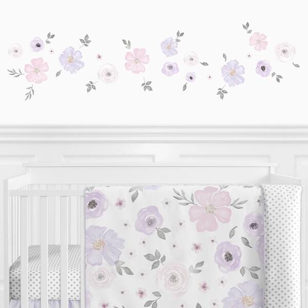 Shop Sweet Jojo Designs Lavender Purple Pink Grey Watercolor
