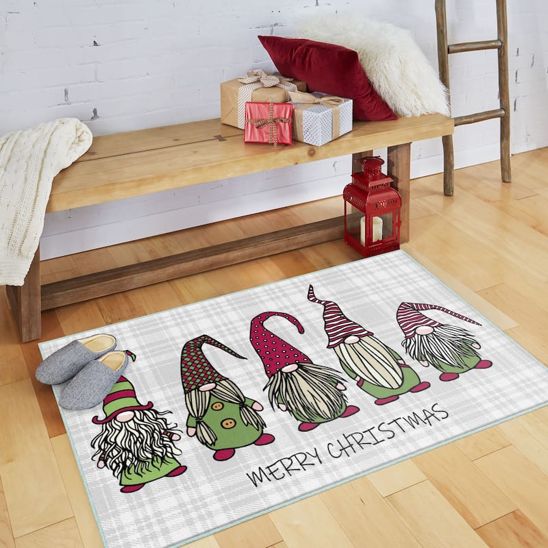 Mohawk Prismatic Christmas Gnomes Area Rug