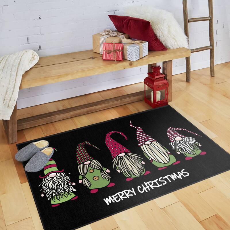 Mohawk Prismatic Christmas Gnomes Area Rug