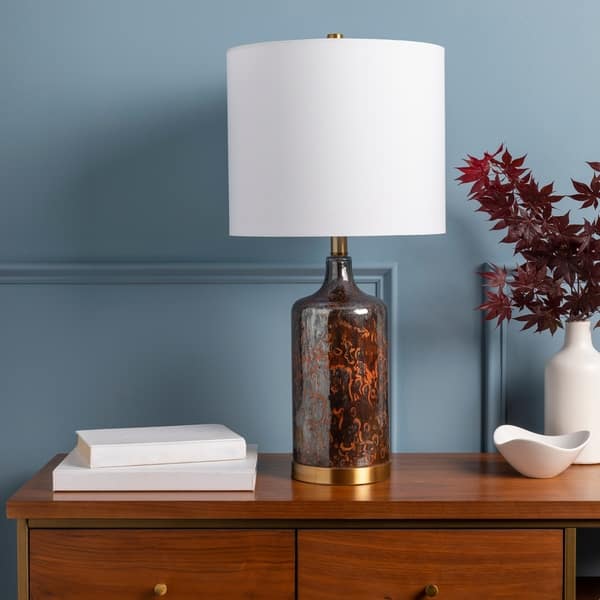 Livabliss Osprey Modern Mercury Glass Table Lamp
