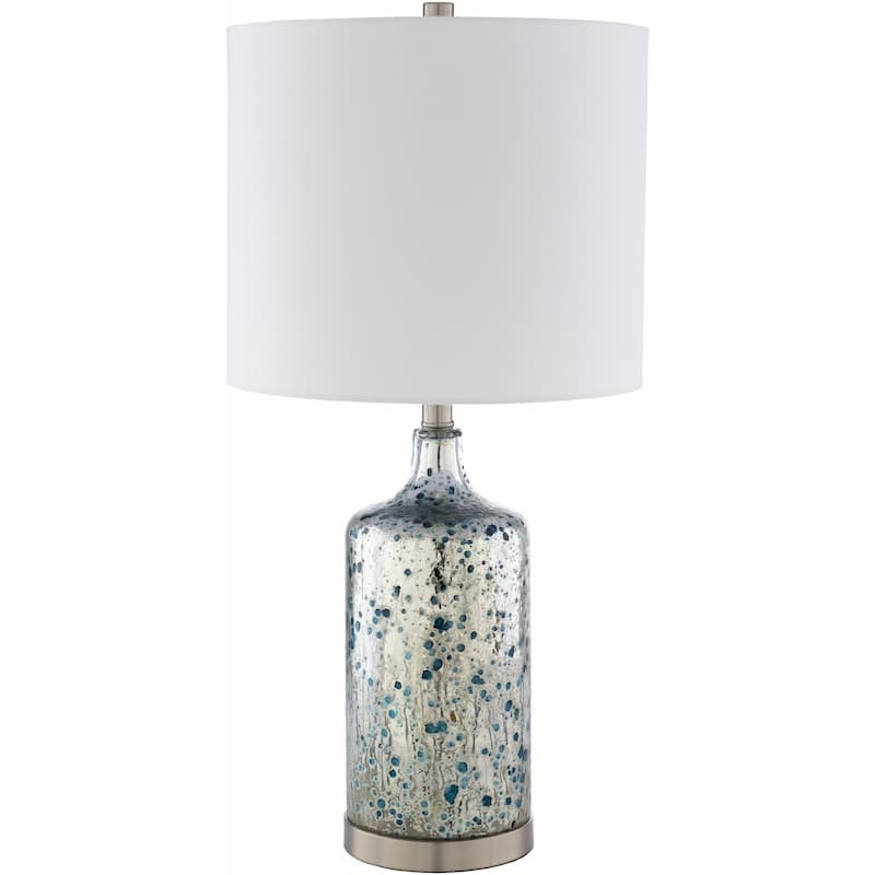 Livabliss Osprey Modern Mercury Glass Table Lamp - Silver