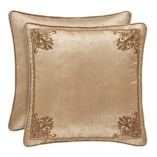 One Croscill Home Reatta Reversible Gold Brown Euro Pillow Sham NEW 