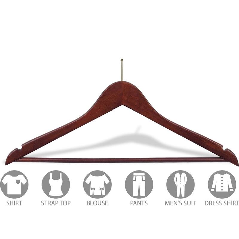Flat Anti-Theft Clothes Hanger with P-Nail, Security Hangers for Retail and Hospitality