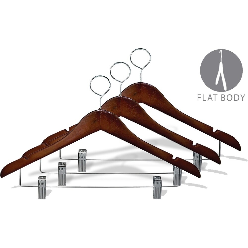 Wooden Closed Loop Security Hangers for Hotels and Hospitality