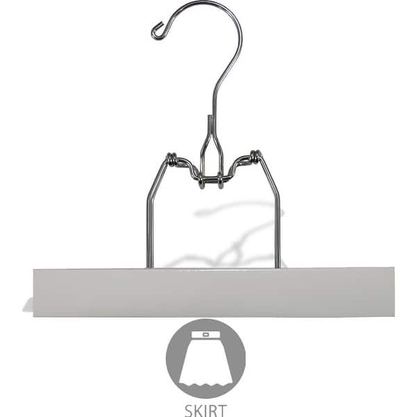 Wooden Clamp Hanger With Felt Lining And Rugged Metal Snap Lock