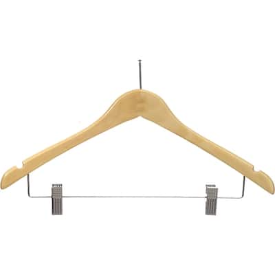 Contoured Anti-Theft Clothes Hanger with P-Nail, Security Hangers for Retail and Hospitality