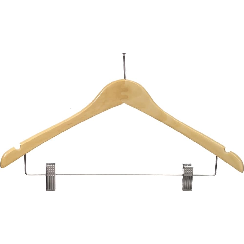 Honey-Can-Do Hng-01334 Wood Suit Hanger, Maple - 24 pack