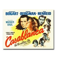 Casablanca Movie Poster Gallery Wrapped Canvas Giclee Art (24 in x 32 ...