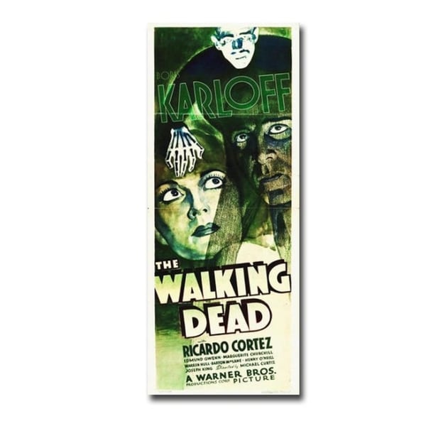 Walking Dead 1936 Movie Insert Gallery Wrapped Canvas Giclee Art (30 in x 12 in )