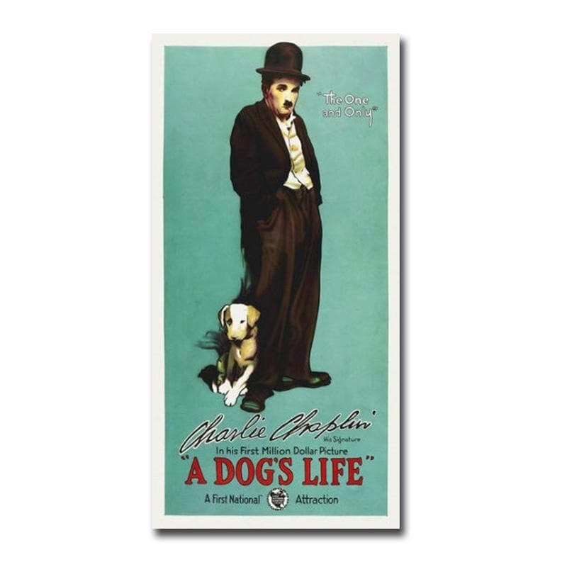 Charlie Chaplin A Dog's Life Movie Poster Glossy Finish Posters USA MCP527