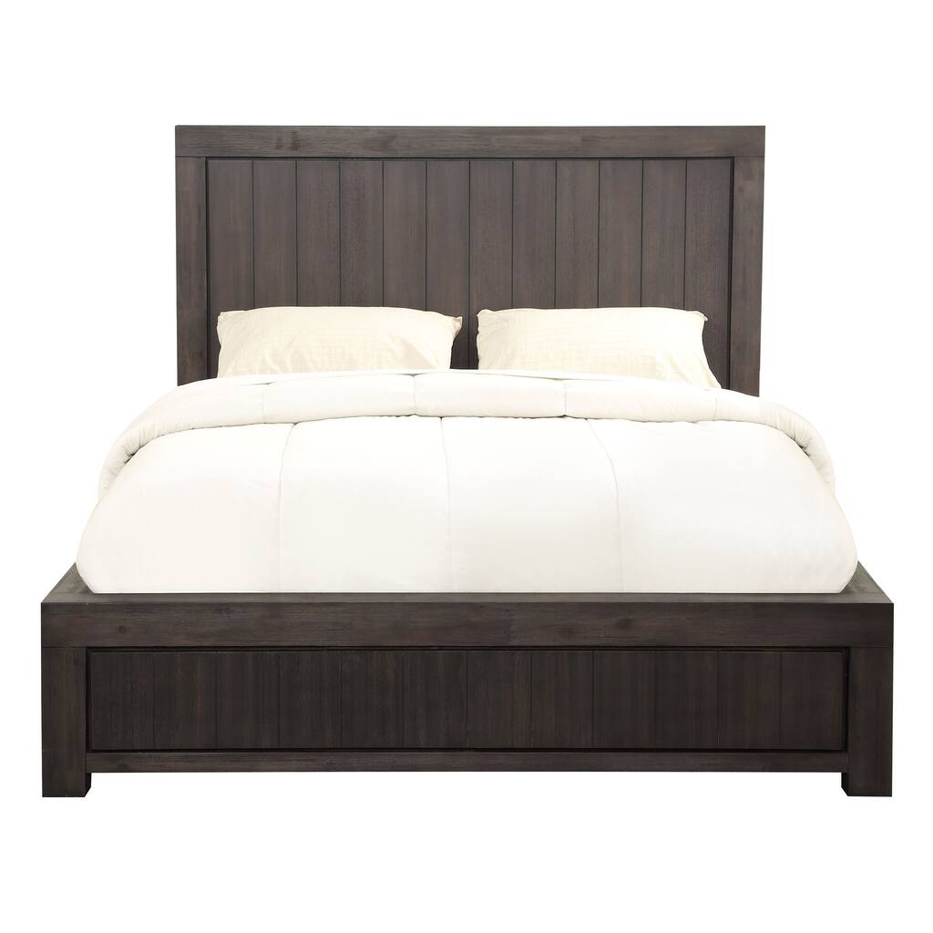 Carbon Loft Boa King-size Platform Bed in Basalt Grey
