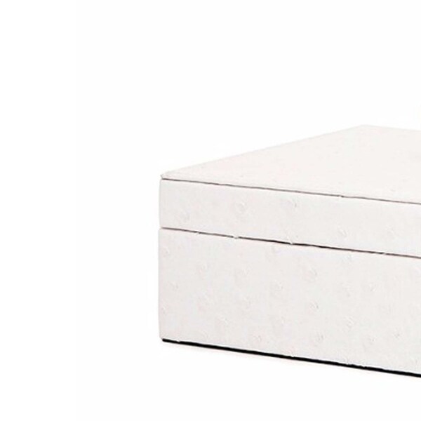 white wooden storage box with lid