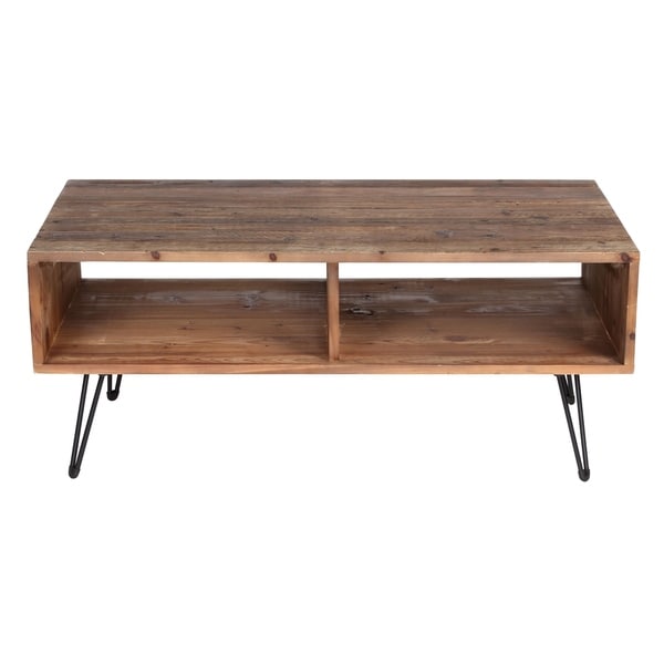 shop 42 inch foldable wooden coffee table with hairpin