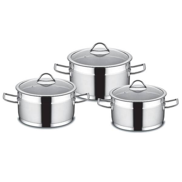 Sirma Stainless Steel Cookware Set, 3 pcs - Bed Bath & Beyond - 29349616