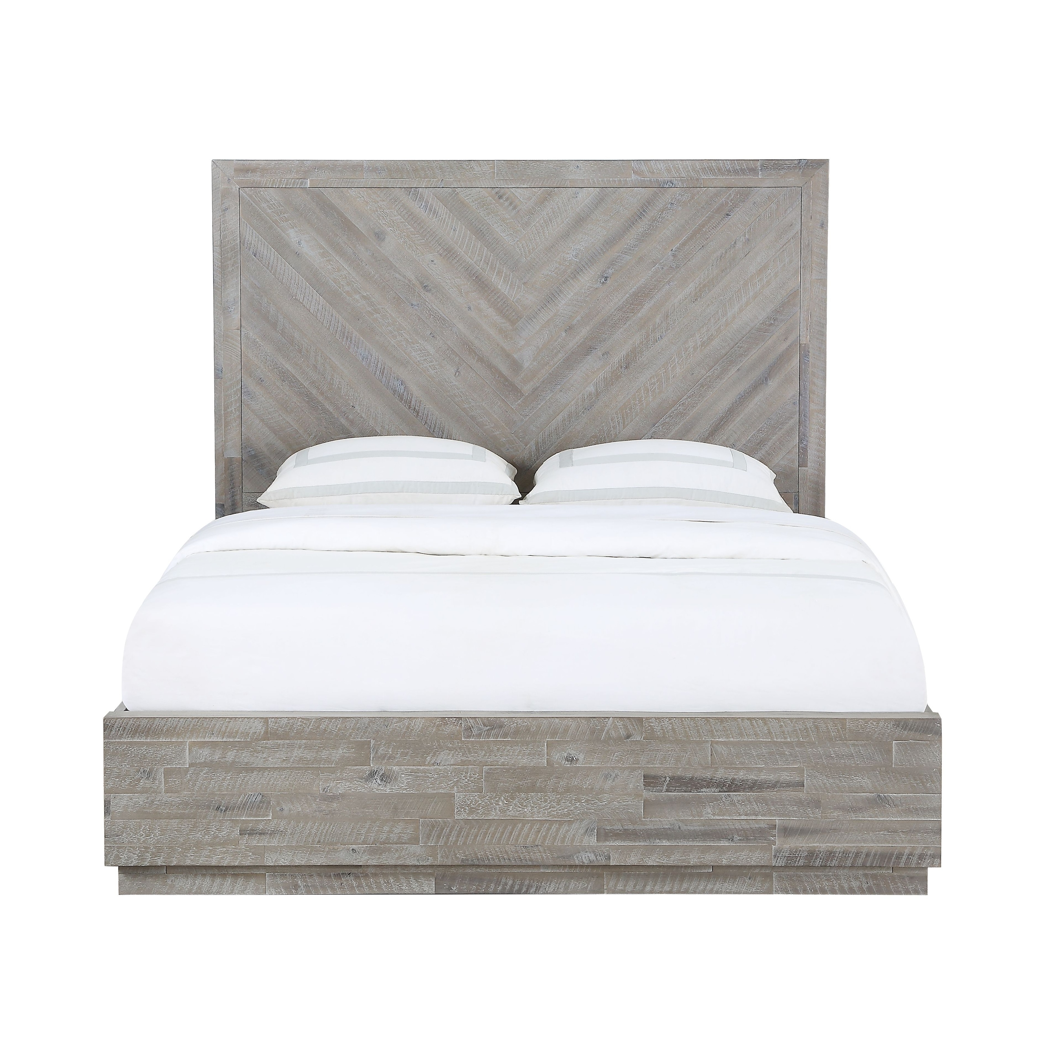 The Gray Barn Daybreak Full-Size Solid Wood Platform Bed in Rustic Latte