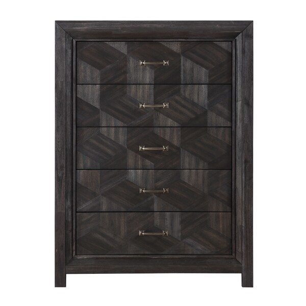 Ripley Five Drawer Chest in Vintage Coffee