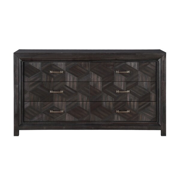 Ripley Six Drawer Dresser in Vintage Coffee