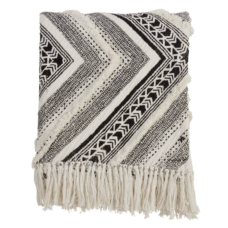 Geometric Diamond Design Throw