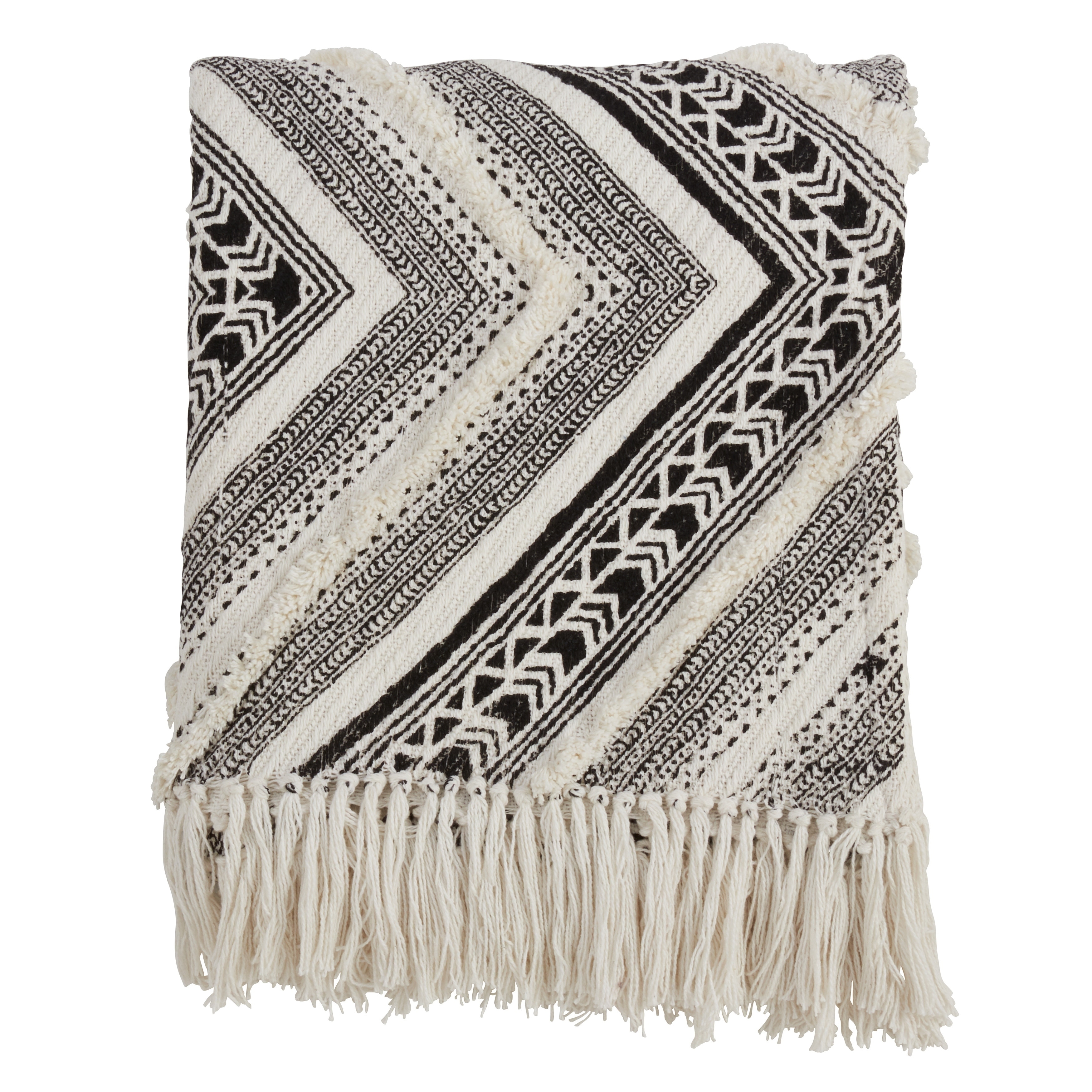 Geometric Diamond Design Throw