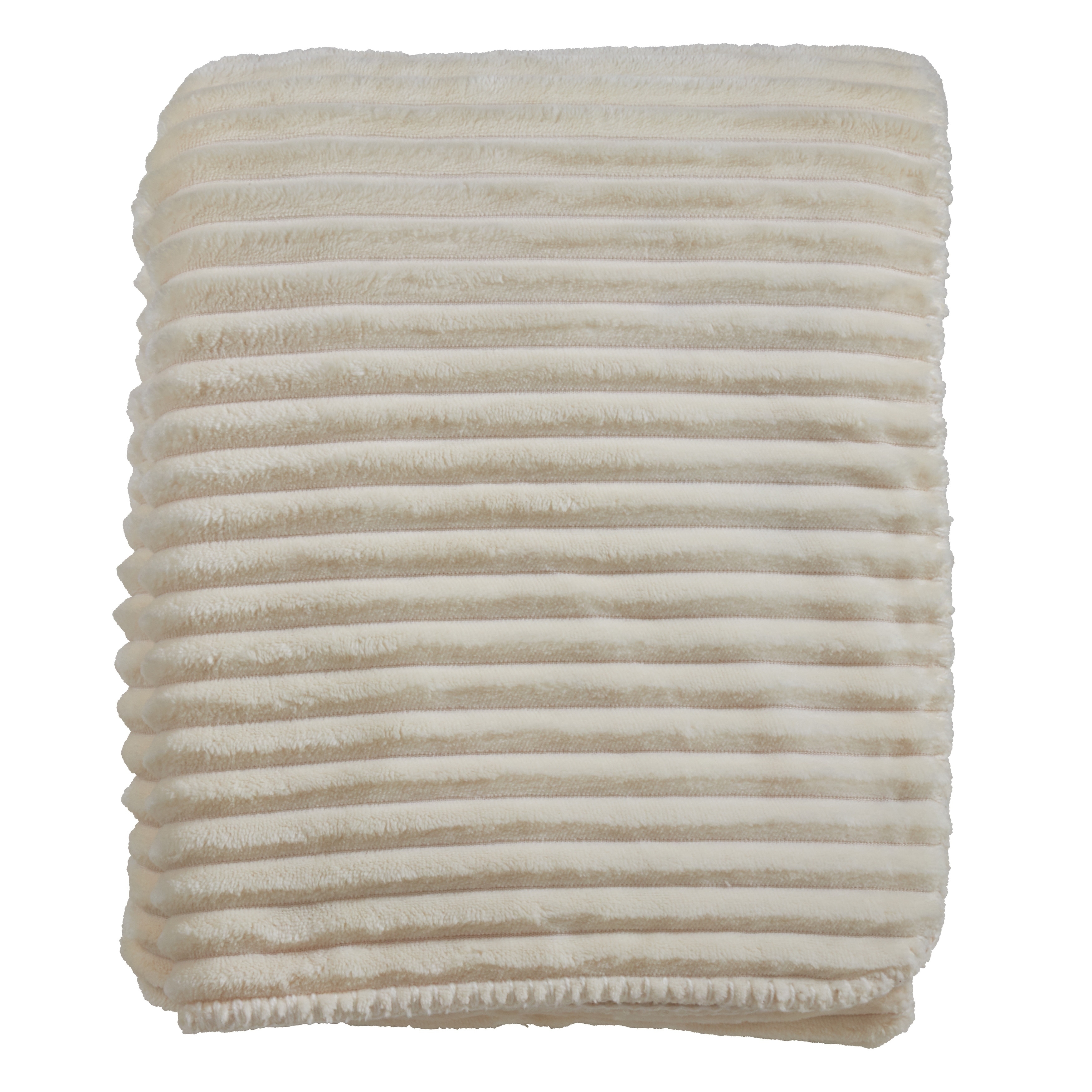Saro Lifestyle Sherpa Throw with Plush Ribbed Design