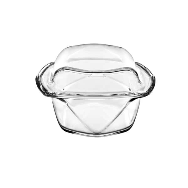 slide 2 of 3, Majestic Gifts Glass oven to table Dishes- Small- Dish W/ Cover