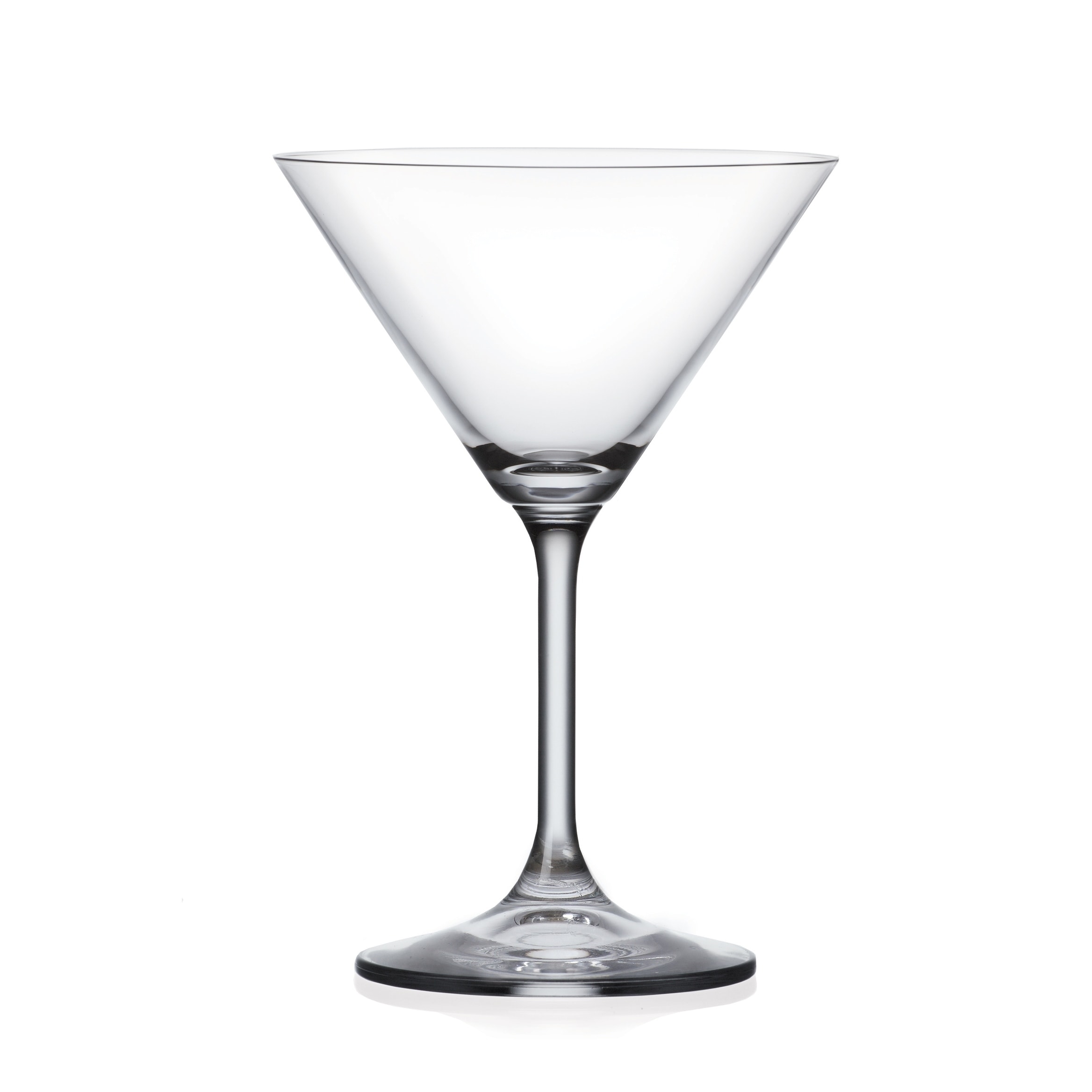 Majestic Crystal 6 - Piece 8oz. Glass Martini Glass Glassware Set