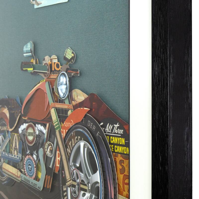 Motorcycle on Route 66 - Multi-Color
