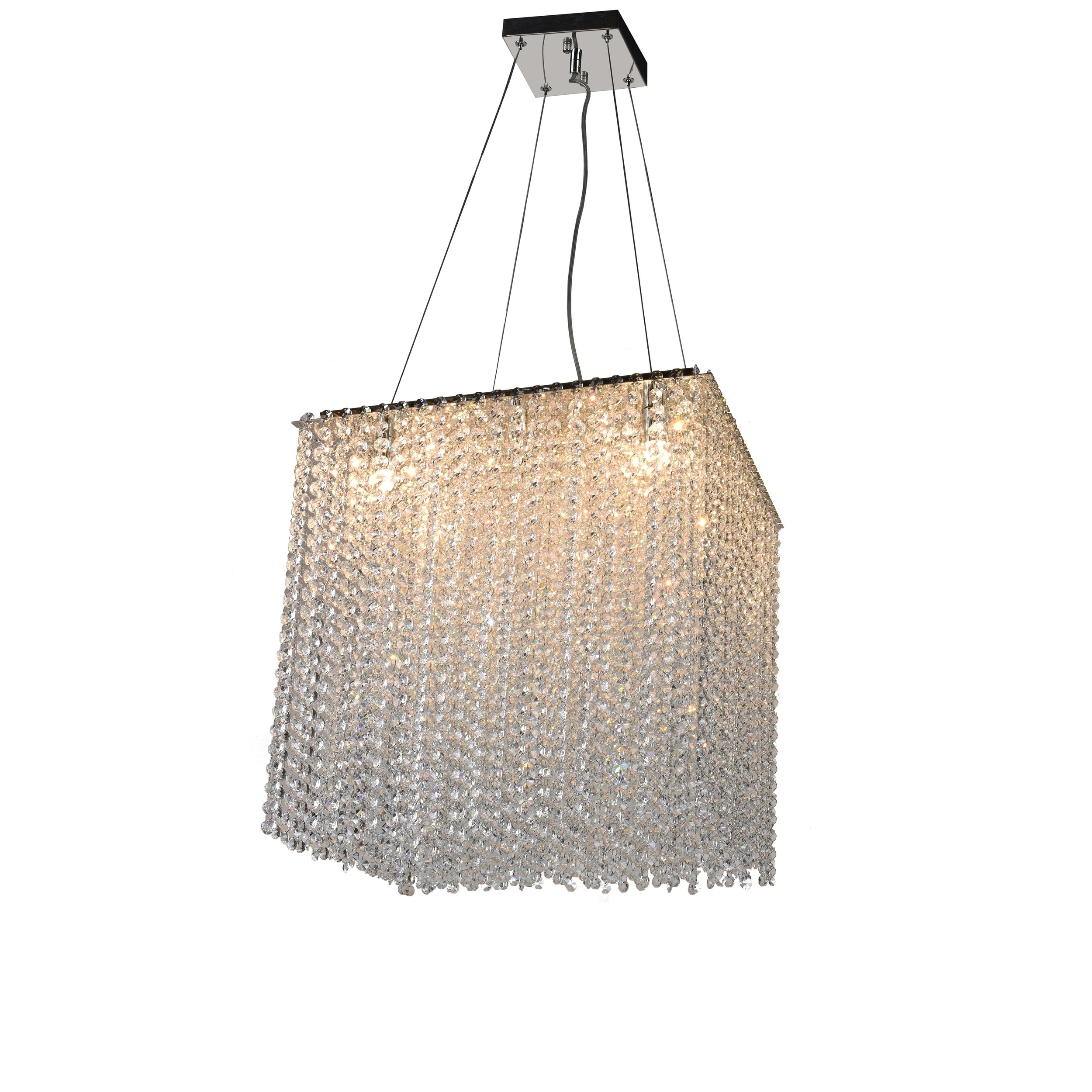 Crystal Chandelier With Chrome Stainless Steel Frmae - Chandeliers For Bedrooms by Overstock.com