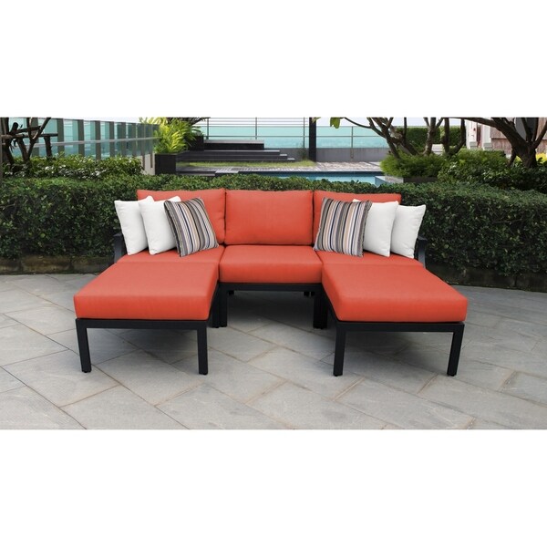 orange outdoor couch