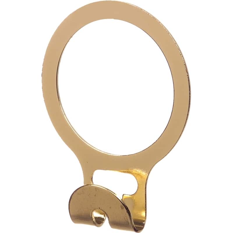 Anti-Theft Metal A-Ring with Brass Finish, 1.5 Inch Security Rings to hold Nail Hook Hangers for New Instalations